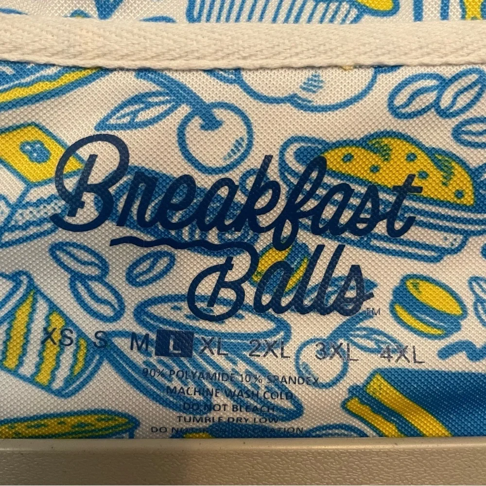 Breakfast Balls Golf Polo Bacon Eggs Shirt